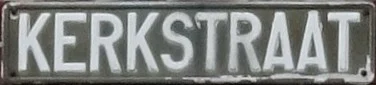 Bord Kerkstraat